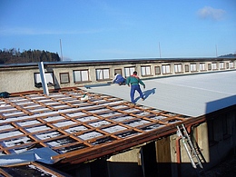 Řetová rekonstrukce s pokládkou krytiny na beton